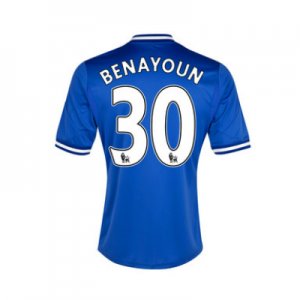 13-14 Chelsea #30 Benayoun Blue Home Soccer Jersey Shirt