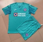 Children Cruz Azul Third Away Green Soccer Suits 2019/20 Shirt and Shorts