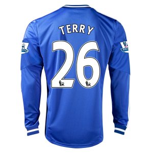 13-14 Chelsea #26 TERRY Home Long Sleeve Jersey Shirt
