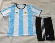 Kids Argentina Home Soccer Jersey 2016-17 With Shorts