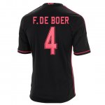 13-14 Ajax #4 F.De Boer Away Black Soccer Jersey Shirt