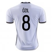 Germany Home Soccer Jersey 2016 OZIL #8