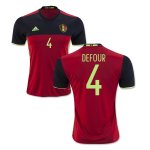 Belgium Home Soccer Jersey 2016 Defour 4