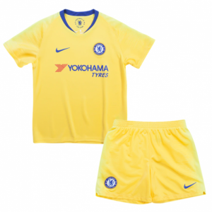 Kids Chelsea Away Soccer Kit 2018/19 (Shorts+Shirt)
