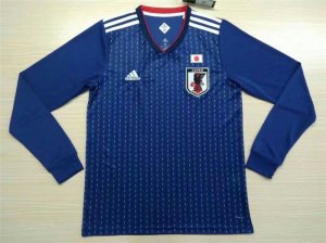 Japan Home Soccer Jersey LS 2018 World Cup