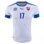 Slovakia Home Soccer Jersey Euro 2016 Hamsik #17
