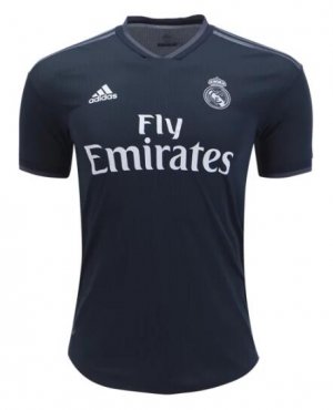Real Madrid Away Soccer Jersey 2018/19 Black