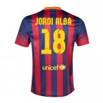 13-14 Barcelona #18 Jordi Alba Home Soccer Jersey Shirt