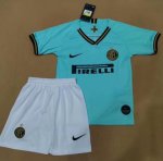Children Inter Milan Away Soccer Suits 2019/20 Shirt and Shorts