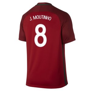 Portugal Home Soccer Jersey 2016 J. MOUTINHO #8