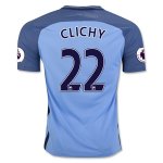 Manchester City Home Soccer Jersey 16/17 22 CLICHY