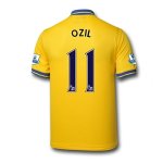 13-14 Arsenal #11 OZIL Away Yellow Jersey Shirt