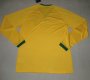 2014 Brazil Home LS Yellow Jersey Shirt