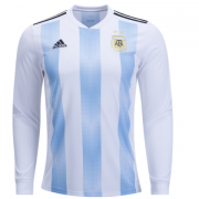 Argentina Home Soccer Jersey Shirt LS 2018 World Cup