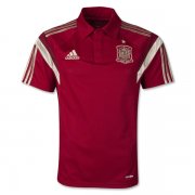 2014 Spain Red Polo T-Shirt