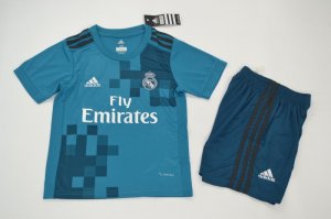 Real Madrid Thrid soccer suits 2017/18 shirt and shorts Kids