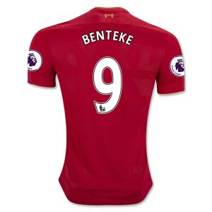 Liverpool Home Soccer Jersey 2016-17 BENTEKE 9