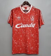 Retro Liverpool Home Soccer Jersey 1989/91