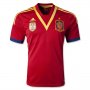 2013 Spain #6 Hierro Red Home Soccer Jersey Shirt