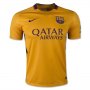 Barcelona Away Soccer Jersey Yellow 2015-16 Suárez 9