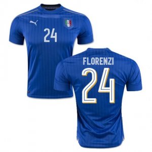 Italy Home Soccer Jersey 2016 24 Florenzi