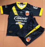 Children Monarcas Morelia Away Black Soccer Suits 2019/20 Shirt and Shorts