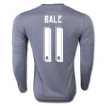 Real Madrid LS Away Soccer Jersey 2015-16 BALE #11