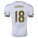 Swansea City Home Soccer Jersey 2015-16 GOMIS #18