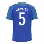 Brazil Away Soccer Jersey 2016 Ramires 5