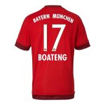 Bayern Munich Home Soccer Jersey 2015-16 BOATENG #17