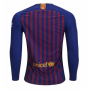 18-19 Barcelona Long Sleeve Home Soccer Jersey Shirt