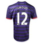 12/13 Arsenal #12 Giroud Away Soccer Jersey Shirt