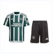 Manchester United Children Away Soccer Kit 2023/24