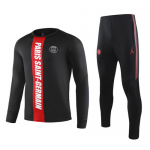 19-20 PSG Black&Red Sweat Shirt Kit(Top+Trouser)
