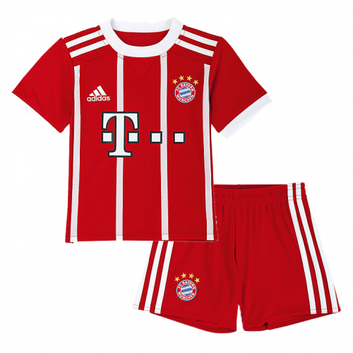 Bayern Munich Home Soccer Suits 2017/18 Shirt and Shorts Kids