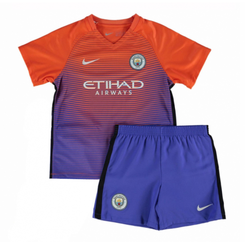 Kids Manchester City Third Soccer Kit 16/17 (Shirt+Shorts)