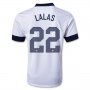 2013 USA #22 LALAS Home White Soccer Jersey Shirt