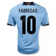 2012 Spain #10 Fabregas Blue Away Soccer Jersey Shirt
