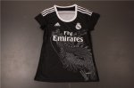 Women Real Madrid 14/15 Dragon Black Third Soccer Jersey