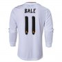 13-14 Real Madrid #11 BALE Home Long Sleeve Jersey Shirt