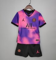 Children PSG Fourth Away Soccer Suits 2020/21