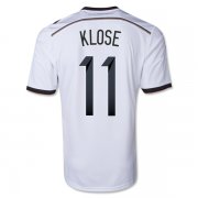 2014 Germany #11 KLOSE Home White Soccer Jersey Shirt