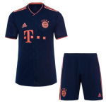 Bayern Munich 19/20 Third Away Navy Jerseys Kit(Shirt+Short)