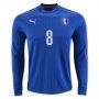 Italy Home Soccer Jersey 2016 MARCHISIO #8 LS