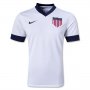 2013 USA #16 BECKERMAN Home White Soccer Jersey Shirt