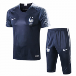 2 Stars 2018 France Strike Training Top Blue and Pants