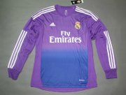 13-14 Real Madrid Goalkeeper Purple Long Sleeve Shirt