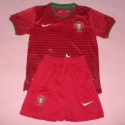 Kids 2014 World Cup Portugal Home Whole Kit(Shirt+Shorts)