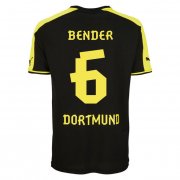 13-14 Borussia Dortmund #6 Bender Away Black Jersey Shirt