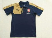 Arsenal Soccer Jersey Polo Black&Gold 15/16